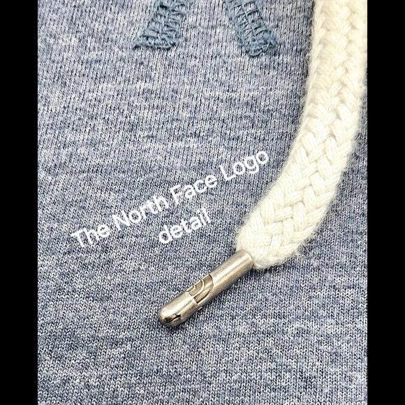The North Face T-Shirt Hoodie Long Sleeve Large blue - Picture 4 of 9